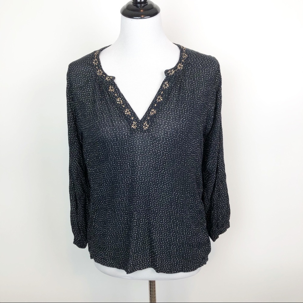 Velvet by Graham & Spenser Spotted Blouse